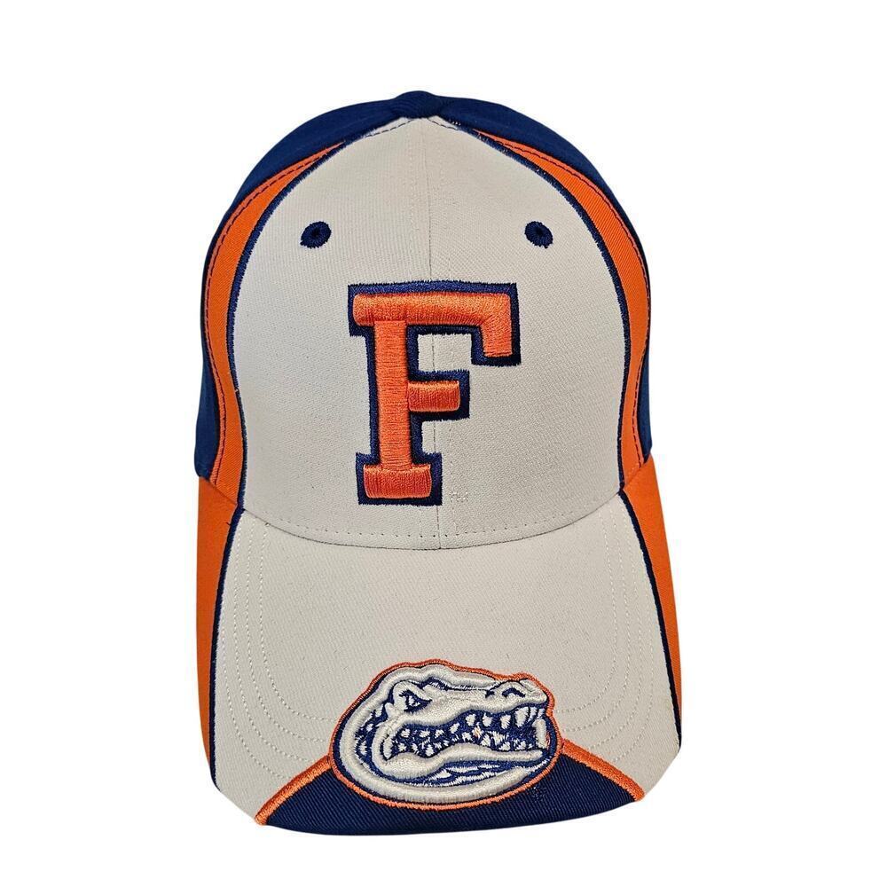 Vintage University of Florida Gators Fitted Hat Cap White Blue UF One Size NCAA